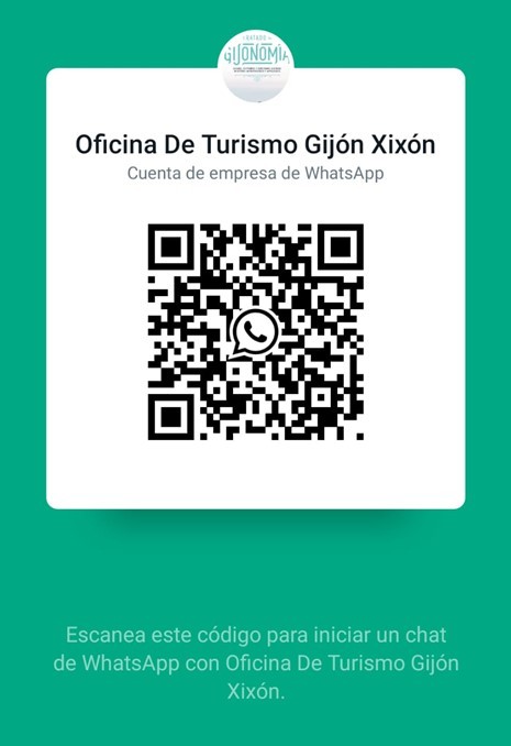 Acceso a servicios de información por whatsapp de Visita Gijón 